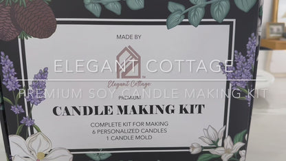 Elegant Cottage Soy Candle Making Kit - Full Set